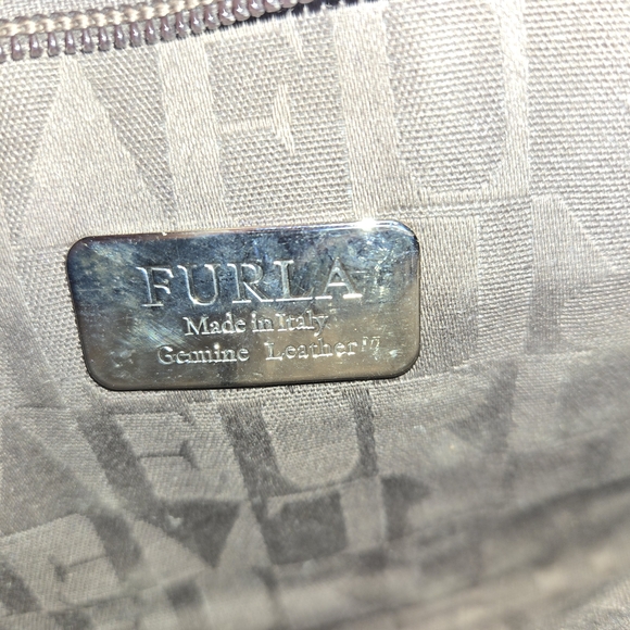 Furla Brown Bow Clutch/Crossbody Bag - Picture 9 of 12